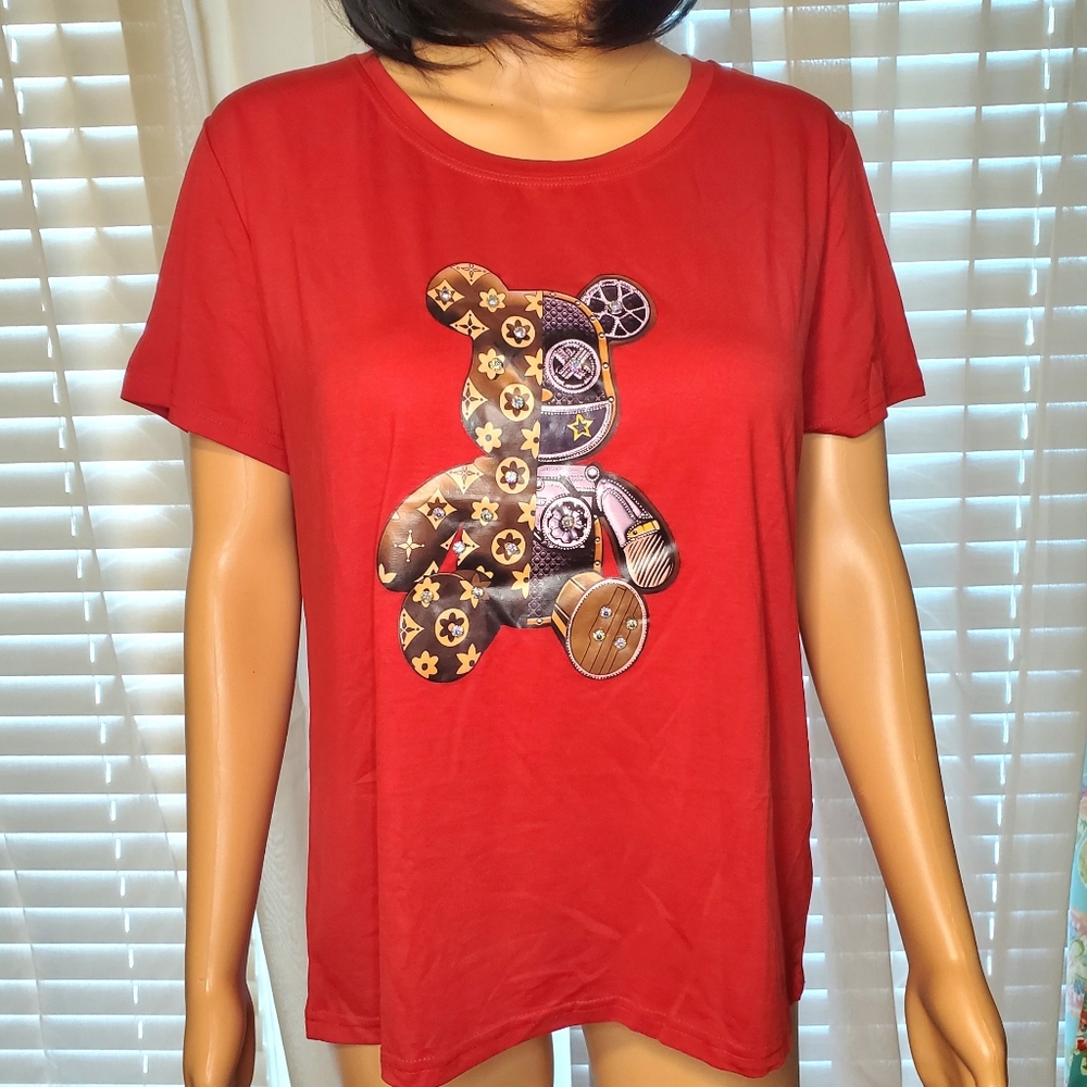 Red Lux Look Tee